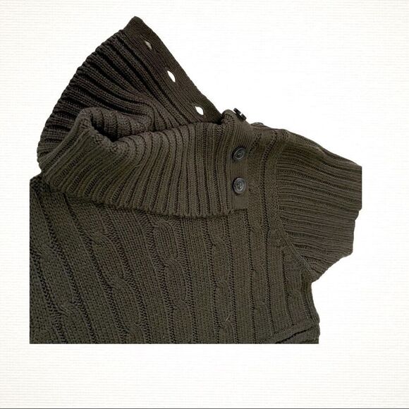 Ellen Parker Grey Cable Knit Short Sleeve Sweater Dress - Picture 6 of 9